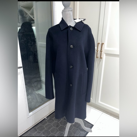 Brand new, never been worn Banana republic long, navy blue men’s trenchcoat - Picture 1 of 11